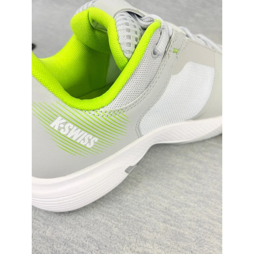 K-Swiss Ultrashot Team Tennis Sneakers Womens 10 M Grey White Lime Pickleball